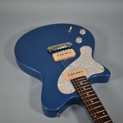 Koll Junior Glide Special Lake Placid Blue Left-Handed Electric Guitar w/OHSC image 7