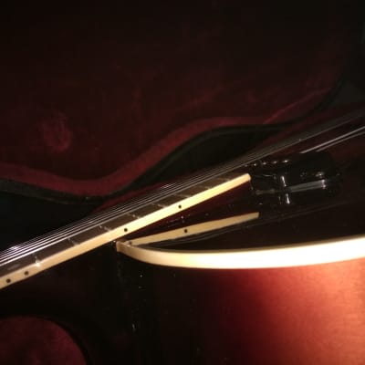 Alden   Archtop  Guitar with p90 pickup in tobacco sunburst image 7
