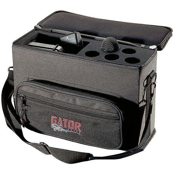 Gator GM-5W Wired/Wireless Microphone Bag for 5 Mics image 1