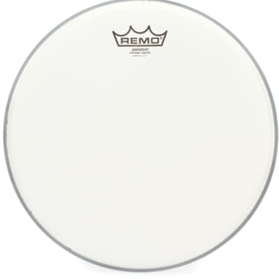 Remo Controlled Sound Coated Drumhead - 14 inch - with Black Dot  Bundle with Remo Emperor Vintage Coated Drumhead - 12 inch image 3