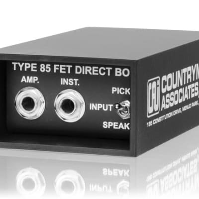 Countryman DT85 (Type 85) active DI box; auto-switching phantom