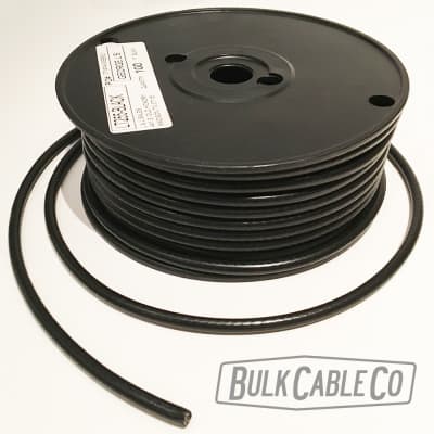 George L's Black .225 Cable - Bulk Guitar & Instrument Cable - 10 Foot Lengths
