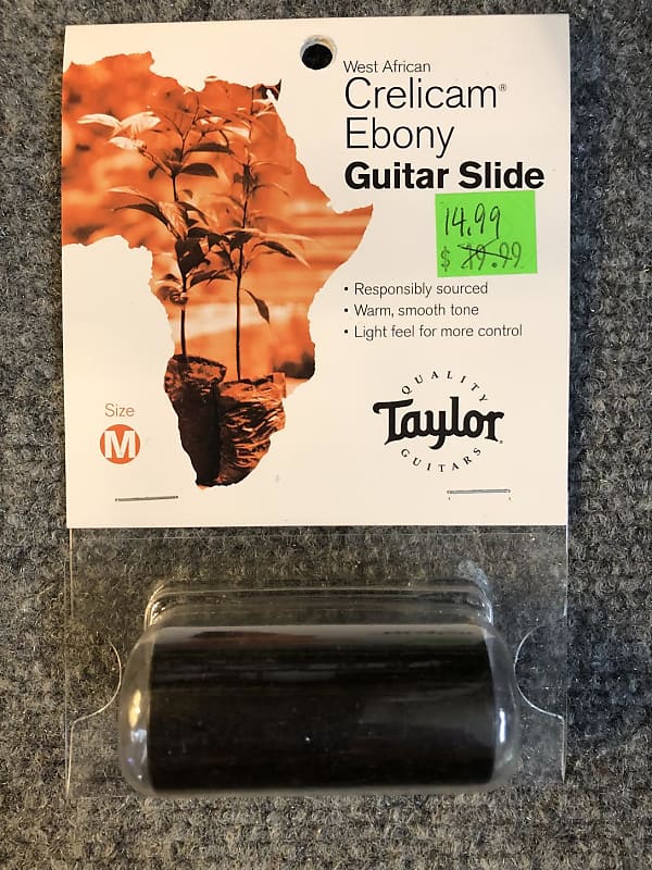 Taylor Crelicam Ebony Guitar Slide Size Medium Reverb