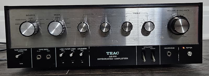 TEAC AS-100 Integrated Amplifier - *RARE* Recapped & Restored - Very Nice