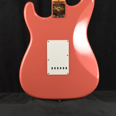 Fender 1955 Stratocaster DLX Closet Classic with Gold Hardware - Faded Aged Fiesta Red image 8