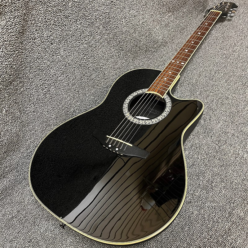 Ovation Celebrity CC057 Acoustic Electric Guitar Black | Reverb Canada