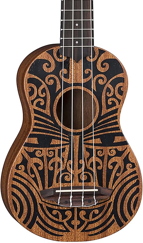 Luna Guitars Uke Tribal Mahogany Soprano image 1