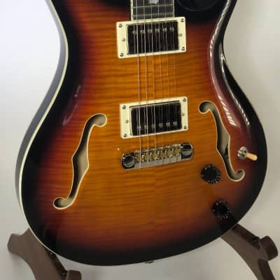 Paul Reed Smith PRS SE Hollowbody II Electric Guitar Tri Color Burst Ser# D14528 image 11
