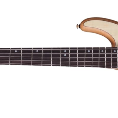Schecter Stiletto Custom-5 Left-Handed Bass Gloss Natural Satin 2542 image 6