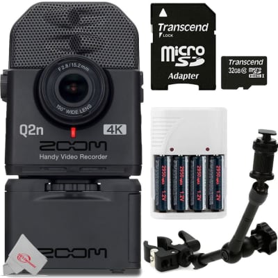 Zoom Q2n-4K Handy Video Recorder with XY Microphone Bundle with On