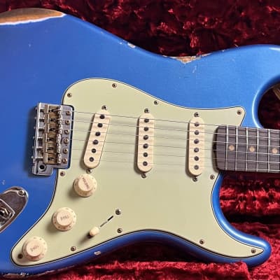 Fender Custom Shop Stratocaster '63 2023  - Aged Lake Placid Blue Relic image 3
