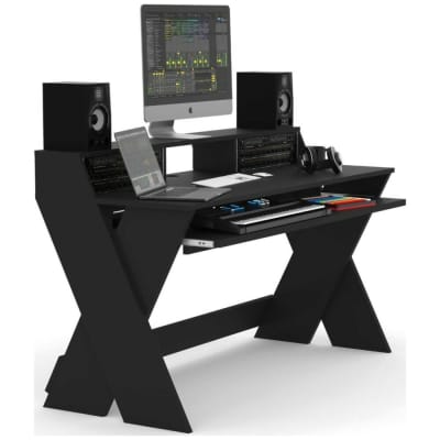 Glorious Sound Desk Pro Black Complete DJ Studio Desk image 2