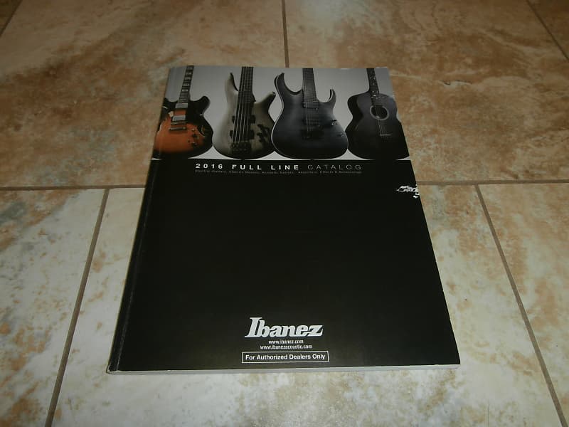 2016 Ibanez Full Line, Full Color 149 Page Authorized Dealer Reverb