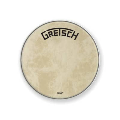 Gretsch 20" Bass Drum Head Fiberskyn - Broadkaster Logo - GRDHFS20B image 1