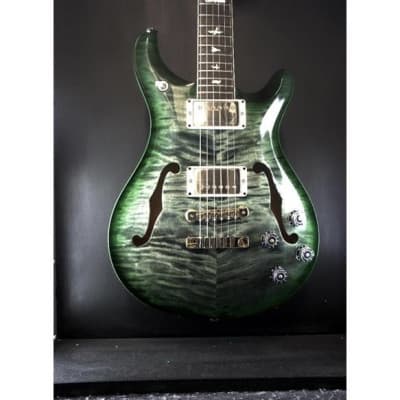 New Paul Reed Smith McCarty 594 Hollowbody II 2 Custom Color Trampas Green Wrap Burst PRS w/HSC image 10
