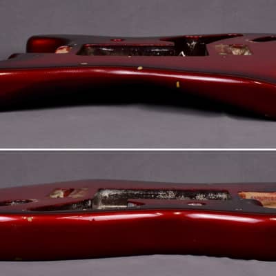 1997 Vintage Fender Stratocaster Plus Body Crimson Burst Original USA Strat 1990's image 16
