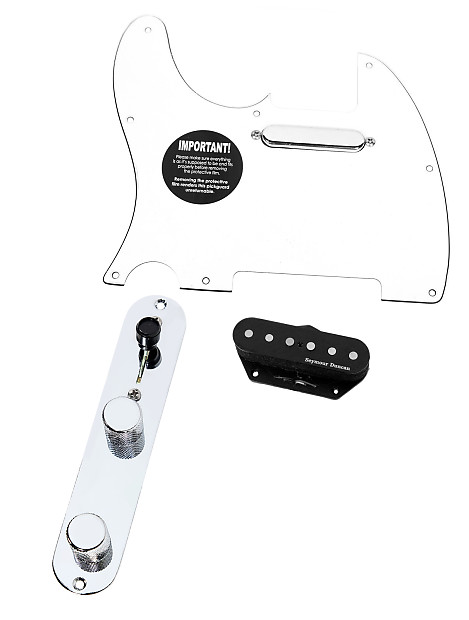 920D Custom Shop 11208-09+T3W-WH-LH Seymour Duncan Vintage Stack Loaded Tele Pickguard w/ 3-Way Switching (Left-Handed) image 1