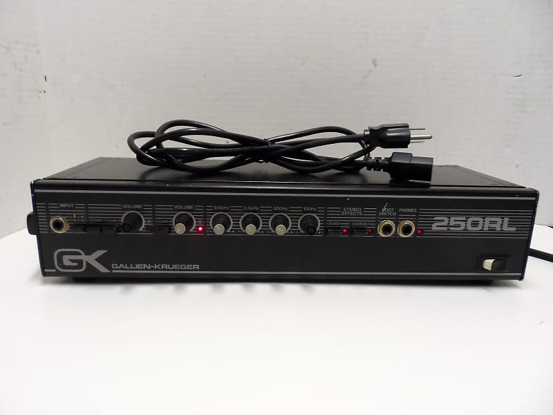 GallienKrueger GK 250RL 100 Watt Stereo Amplifier Amp Head Reverb