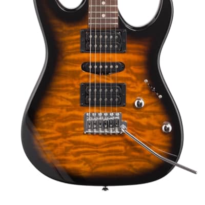 Ibanez Gio GRX70QA Electric Guitar Sunburst image 3