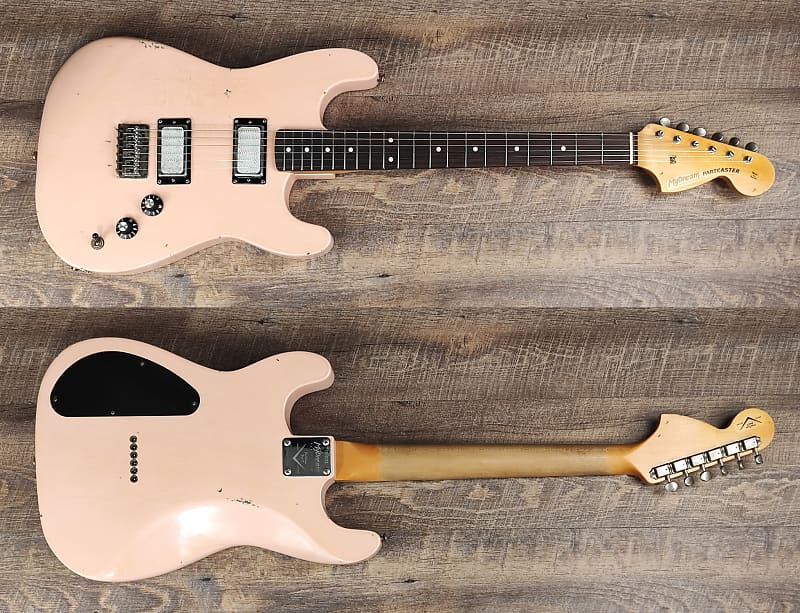 MyDream Partcaster Custom Built - Relic Shell Pink Foil Cover PAF image 1