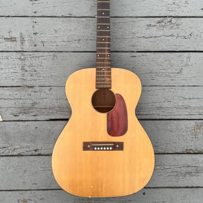 Vintage 1964 1960's Harmony H165 Solid Mahogany Acoustic | Reverb