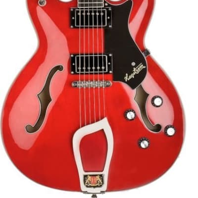Hagstrom VIK-WCT Viking Semi-Hollow Electric Guitar - CHERRY RED for sale