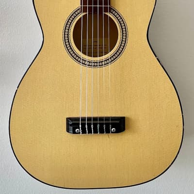 Harmony HP615 1970s Natural/Faux Spruce Top Finish for sale