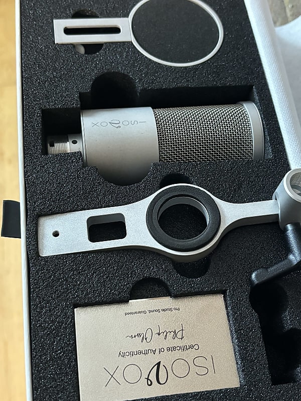 ISOMIC Condenser Microphone (Designed for the ISOVOX) w/ ISOPOP popfilter image 1