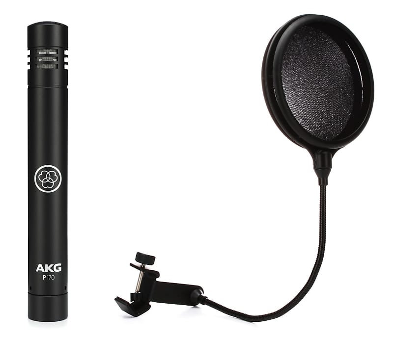 AKG P170 Smalldiaphragm Condenser Microphone Bundle with Reverb