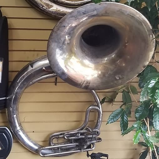 Conn Silver Sousaphone c.1923 Reverb