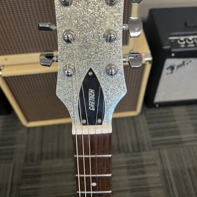 Gretsch Electromatic Silver Sparkle Jet Semi-Hollow  Electric Guitar image 3