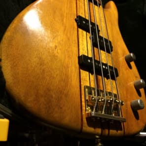 Peavey Unity series 4 String Neck Thru Bass Guitar Purple Heart & Koa image 6