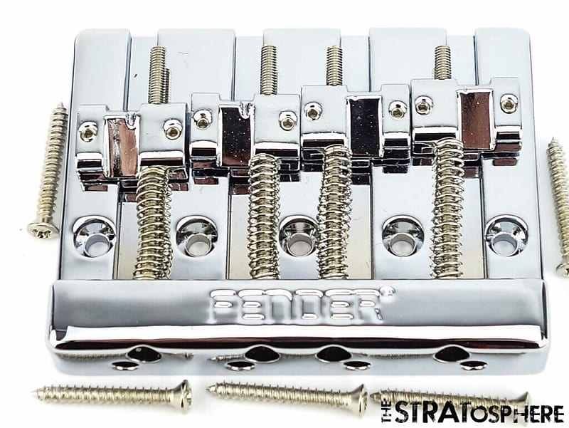 Fender Deluxe HiMass Precision P Bass BRIDGE Chrome, Nate Reverb