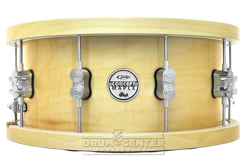 PDP 20ply Maple Snare Drum 14x6.5 w/ Wood Hoops image 1