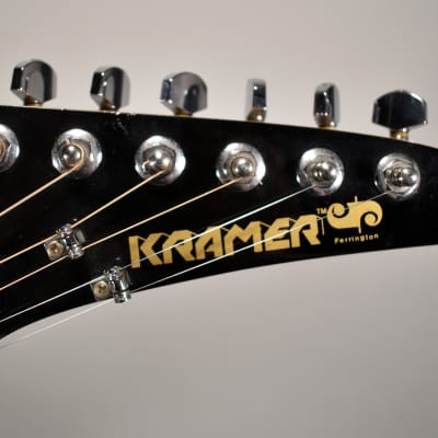 Circa 1985 Kramer Ferrington Black Finish Vintage Acoustic Electric Guitar w/OHSC image 19