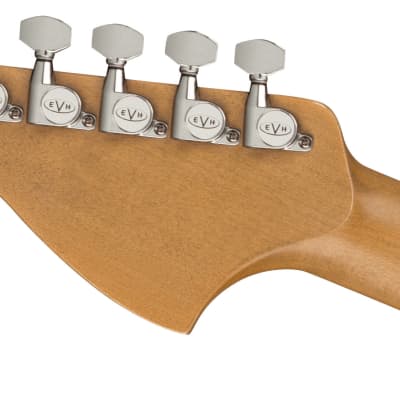 EVH Striped Series '78 Eruption 6-String Right-Handed Electric Guitar with Maple Fingerboard and Quartersawn Maple Neck (White with Black Stripes Relic) image 6