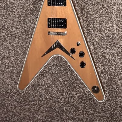 Dean custom Flying V electric guitar made in the usa ohsc 2006 Natural image 1