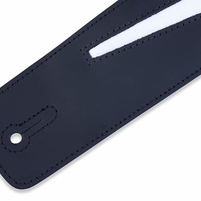 Levy's - DM2 - Genuine Leather Guitar Strap - Black image 3