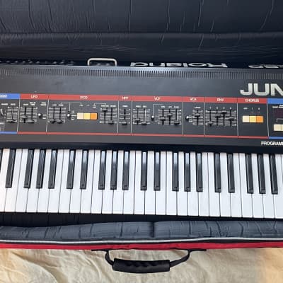 Roland Juno-60 w/ Tubbutec MIDI upgrade, dust cover, semi-rigid bag, etc. image 16