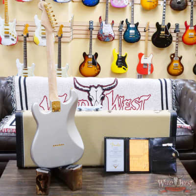 Fender Custom Shop Robert Cray Signature Stratocaster AA Birdseye Maple Neck Hardtail NOS Inca Silver image 9