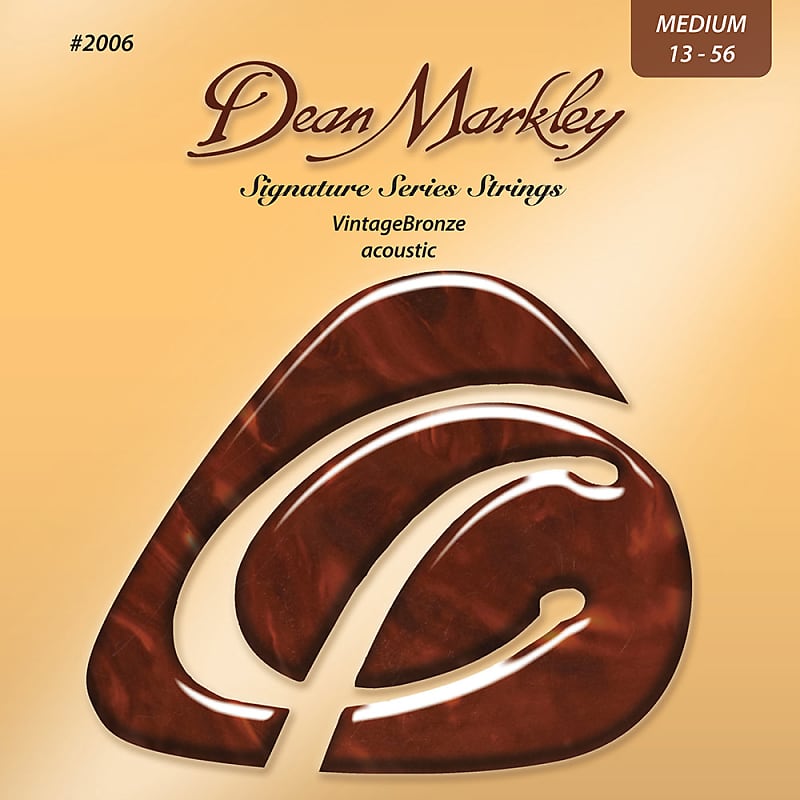 Dean Markley Vintage Bronze Medium 13-56 Acoustic Strings Set image 1