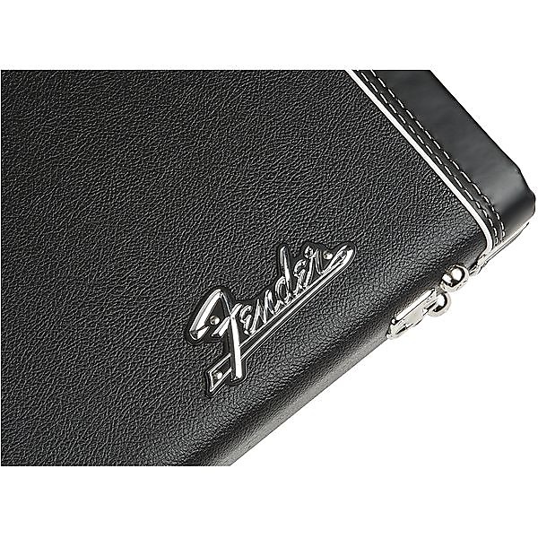 Fender G&G Deluxe Strat/Tele Hardshell Case, Black with Orange