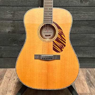 Fender Paramount PD-220E Dreadnought Natural Acoustic-Electric Guitar w/ Case for sale