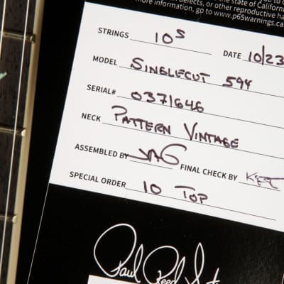 PRS McCarty 594 Singlecut - Dark Cherry Burst 2023 image 20