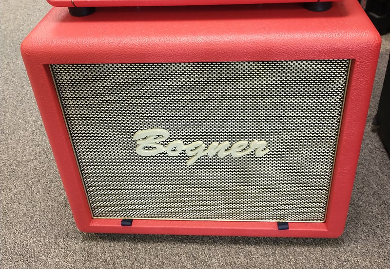 2022 Bogner 1-12 Cube Cab Red Tolex w/Gold Piping image 1