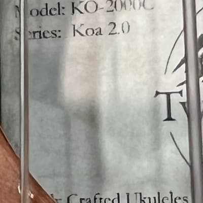 Twisted Wood Koa 2.0 KO2000C All Solid 4A Koa Wood Concert Ukulele 2021 Gloss Narural image 17