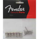 Fender Bridge Saddle for American Standard Stratocaster and Telecaster Guitars ('08-present), 6 Pack, Nickel