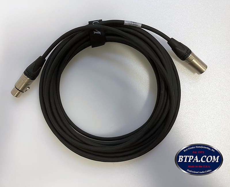 Best-Tronics Pro Audio Male to Female XLR 6 pin cable - 33ft long image 1