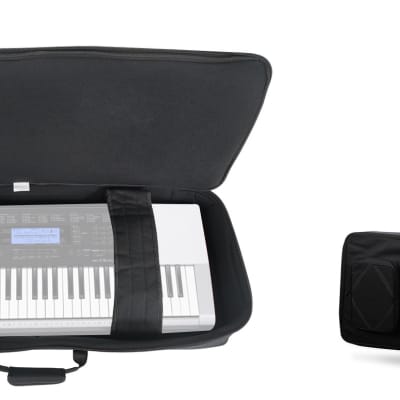 Rockville 61 Key Padded Rigid Durable Keyboard Gig Bag Case For CASIO CTK-4200