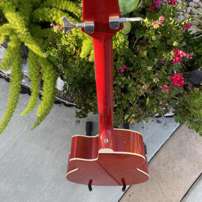 Rare Redburst Sky Electric/Acoustic Bass Guitar image 11